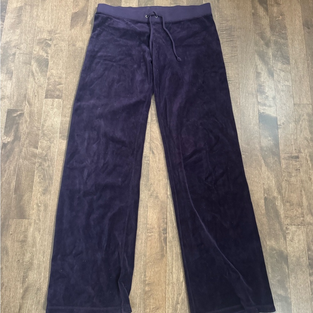 Juicy Couture Vintage Deep Purple Velour Pants